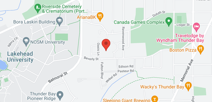 map of 805 590 Beverly ST